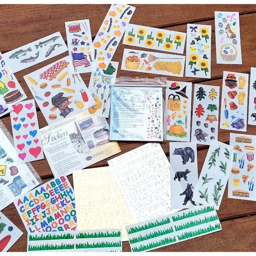Vintage Sticker Lot Mrs Grossman's 80s 90s NOS New Old Stock Collect Collage Fun